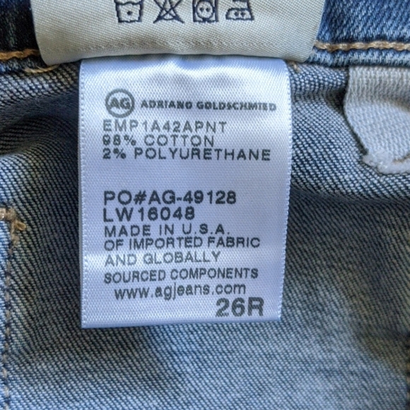 NWT ANTHROPOLOGIE AG Vintage Stevie Ankle Button Up Jean-26 - Picture 14 of 16